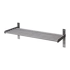 IKEA GRUNDTAL - Wall shelf Stainless steel, used for sale  Delivered anywhere in UK