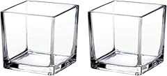 Square glass vase for sale  Delivered anywhere in USA 