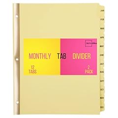1intheoffice monthly dividers for sale  Delivered anywhere in USA 
