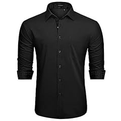 Black dress shirt for sale  Delivered anywhere in USA 