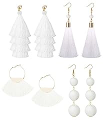 Loyallook white tassel for sale  Delivered anywhere in USA 