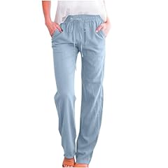 Cotton linen pants for sale  Delivered anywhere in USA 