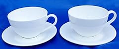 Pair plain white for sale  Delivered anywhere in UK
