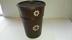 Set of 2 Vintage One Touch Tupperware Brown Canisters for sale  Delivered anywhere in USA 
