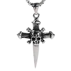 Skull cross necklace for sale  Delivered anywhere in USA 
