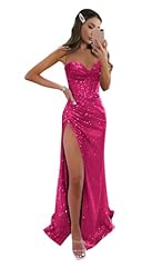 Sequin mermaid prom for sale  Delivered anywhere in USA 