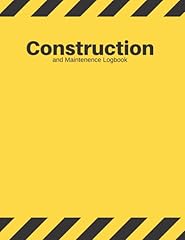 Construction maintenance logbo for sale  Delivered anywhere in UK