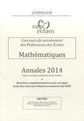 Mathématiques concours recrut d'occasion  Livré partout en France