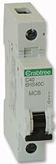Crabtree 40a mcb for sale  Delivered anywhere in UK