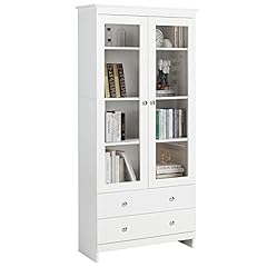 Yigobuy white bookcase for sale  Delivered anywhere in USA 