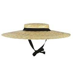Wide brim straw for sale  Delivered anywhere in UK