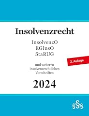 Insolvenzrecht insolvenzordnun gebraucht kaufen  Wird an jeden Ort in Deutschland