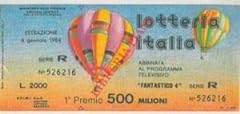 Lotteria italia. usato  Spedito ovunque in Italia 