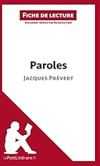 Paroles jacques prévert d'occasion  Livré partout en France