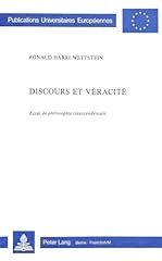 Discours véracité philosophi d'occasion  Livré partout en France