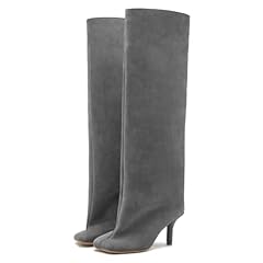 Yishaweiqi grey suede for sale  Delivered anywhere in USA 
