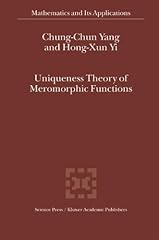 Uniqueness theory meromorphic d'occasion  Livré partout en France