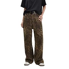 Jeans con leopardo usato  Spedito ovunque in Italia 