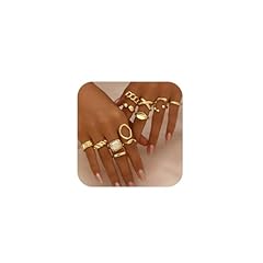 Chunky gold stackable for sale  Delivered anywhere in USA 