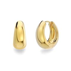 Gold hoop earrings for sale  Delivered anywhere in UK