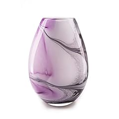 Glass oval vase for sale  Delivered anywhere in UK