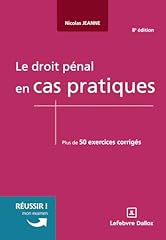 Droit pénal cas d'occasion  Livré partout en France