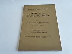 Berthold vii graf gebraucht kaufen  Wird an jeden Ort in Deutschland
