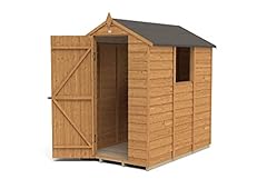 Forest Garden Overlap Dip Treated 6 x 4 Apex Shed for sale  Delivered anywhere in UK