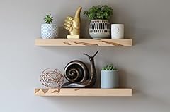 Urban Legacy Modern Hardwood Floating Accent Shelves for sale  Delivered anywhere in USA 