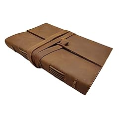 Leather journal lined for sale  Delivered anywhere in Ireland