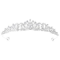 Silver tiara crown for sale  Delivered anywhere in USA 