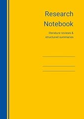 Research notebook template for sale  Delivered anywhere in UK