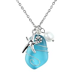 Sea glass necklace for sale  Delivered anywhere in USA 