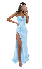 Mermaid sequin prom for sale  Delivered anywhere in USA 