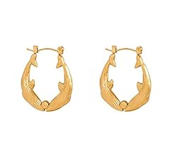 Dolphin hoop earrings for sale  Delivered anywhere in USA 