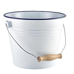 Enamel bucket white for sale  Delivered anywhere in Ireland
