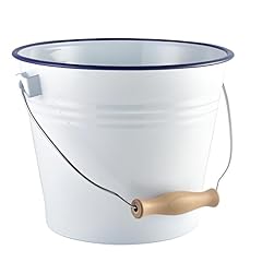 Enamel bucket white for sale  Delivered anywhere in UK