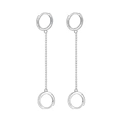 Pair double hoop for sale  Delivered anywhere in UK