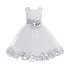 Ekidsbridal white floral for sale  Delivered anywhere in UK