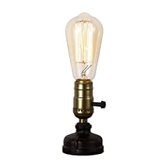 INJUICY Steampunk Table Lamp, Vintage Water Pipe Desk for sale  Delivered anywhere in Canada