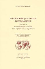 Grammaire japonaise systematiq d'occasion  Livré partout en France