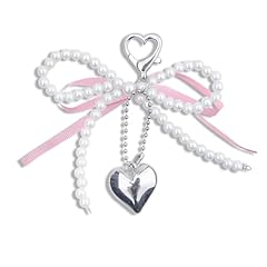 Pink bow pearl for sale  Delivered anywhere in UK