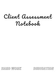 Client assessment notebook for sale  Delivered anywhere in USA 