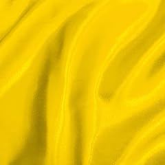 Yellow silky satin for sale  Delivered anywhere in UK