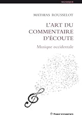 Art commentaire écoute d'occasion  Livré partout en France