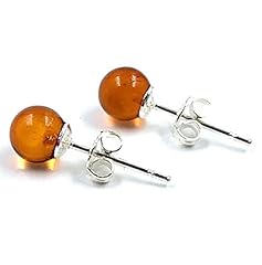 Amber earrings small for sale  Delivered anywhere in USA 
