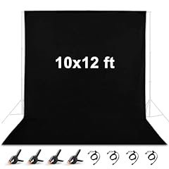 Black backdrop polyester for sale  Delivered anywhere in USA 