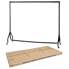 Heavy Duty 6ft Garment Rail Steel Black Clothes Rail for sale  Delivered anywhere in UK