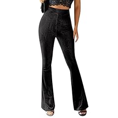 Women velvet flared for sale  Delivered anywhere in UK