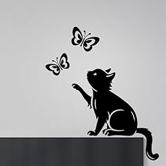 Wandaufkleber katzen schmetter gebraucht kaufen  Wird an jeden Ort in Deutschland